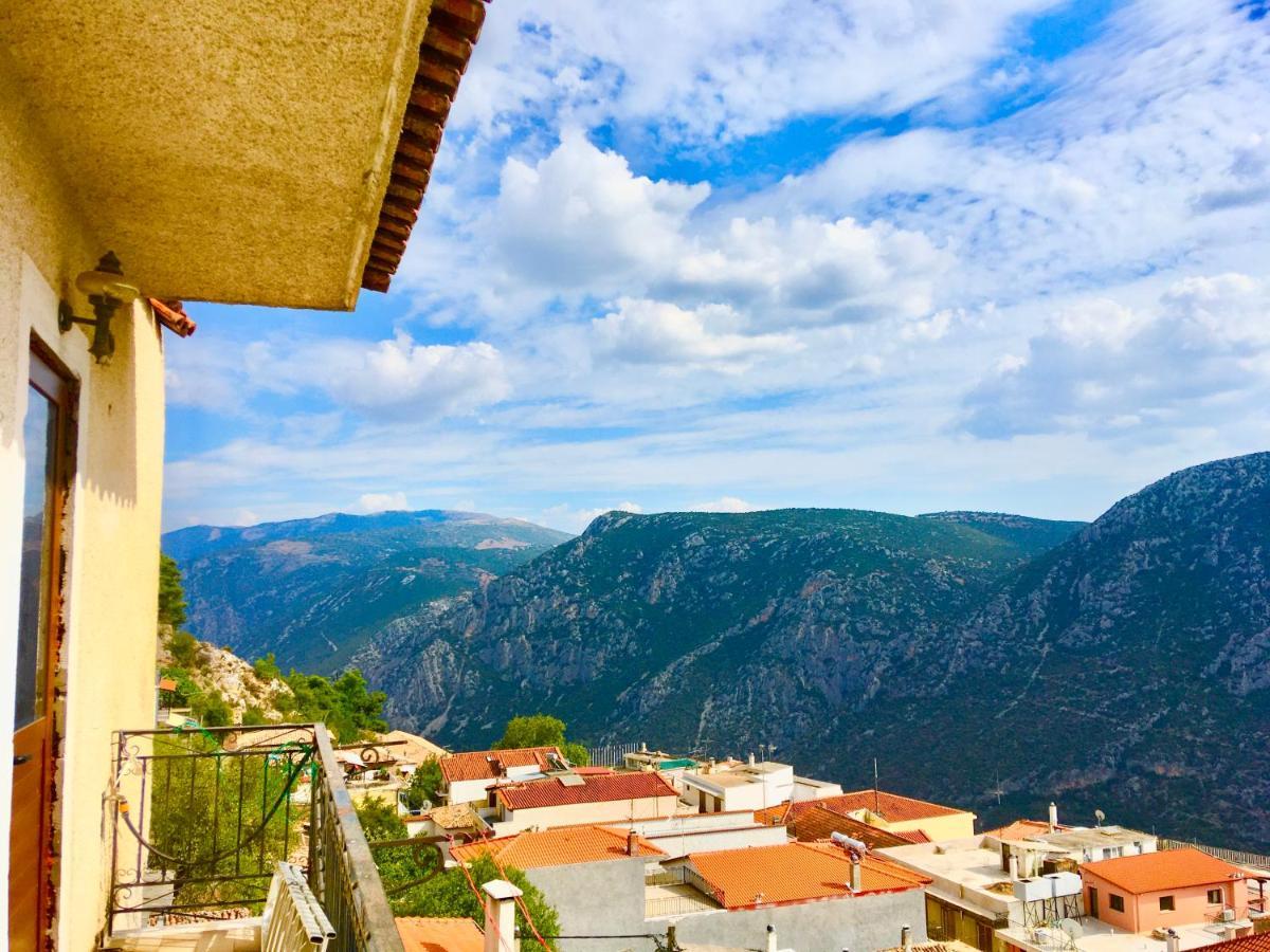 Delphi Celebrity V I P The Navel Of The Earth, Center-Delphi-Penthouse Galaxy&Sky Panoramic View, Harmony&Yoga Apartment Bagian luar foto