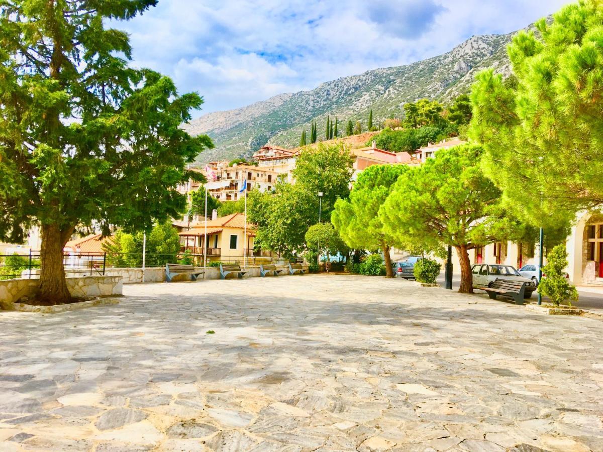 Delphi Celebrity V I P The Navel Of The Earth, Center-Delphi-Penthouse Galaxy&Sky Panoramic View, Harmony&Yoga Apartment Bagian luar foto