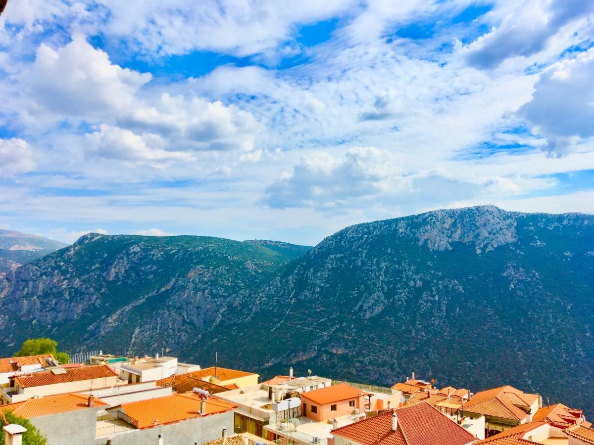 Delphi Celebrity V I P The Navel Of The Earth, Center-Delphi-Penthouse Galaxy&Sky Panoramic View, Harmony&Yoga Apartment Bagian luar foto