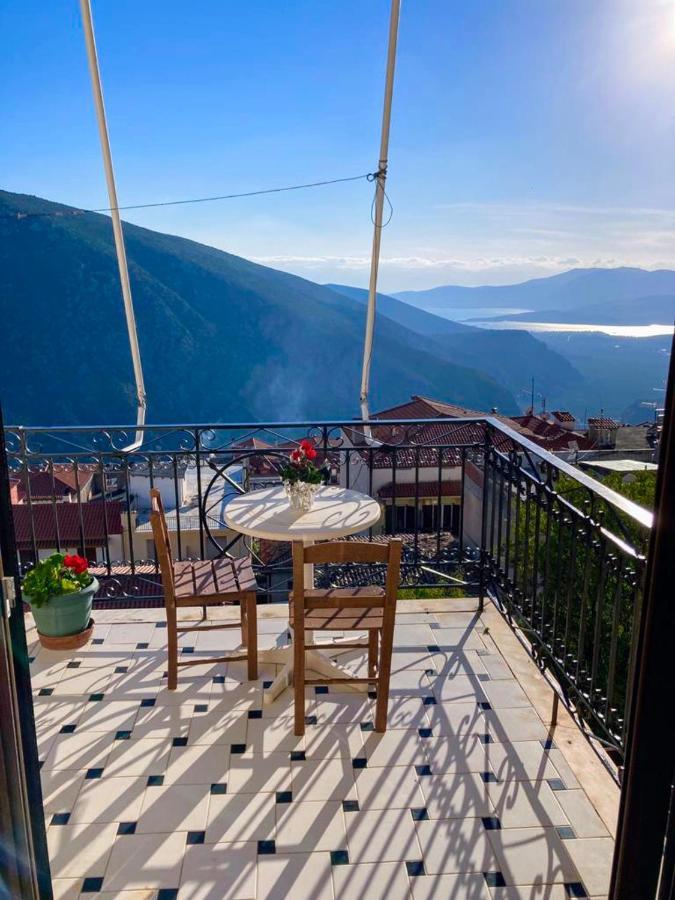 Delphi Celebrity V I P The Navel Of The Earth, Center-Delphi-Penthouse Galaxy&Sky Panoramic View, Harmony&Yoga Apartment Bagian luar foto